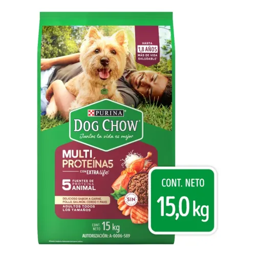 Dog Chow Alimento Para Perro Multi Proteína 15kg Dog Chow Alimento Para Perro Multi Proteína 15kg