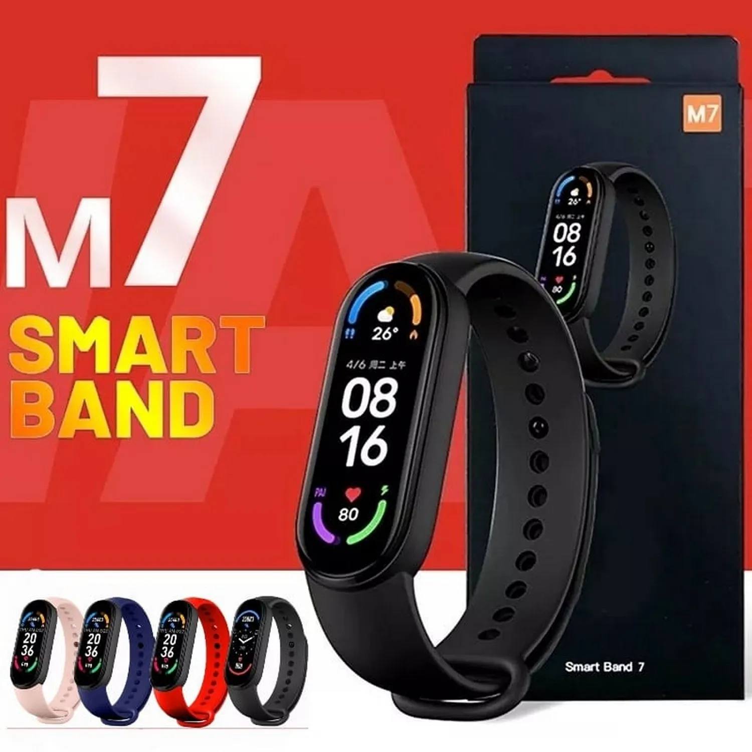 4 smartband m7 reloj inteligente bm7 4342-01