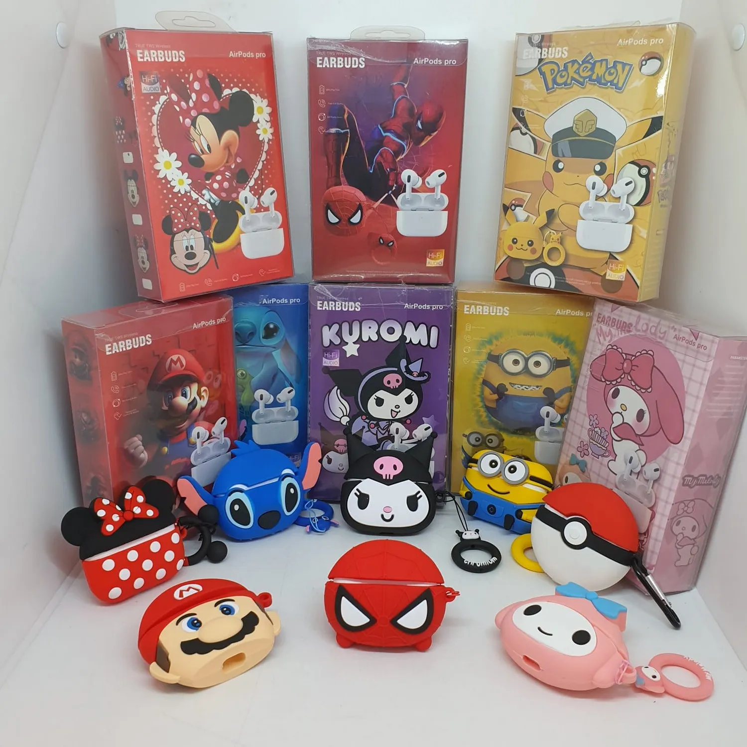 Audífonos inalámbricos airpods kids con funda as3k 4429-01